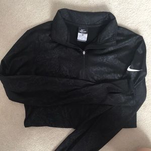 Black Nike Pro quarter zip